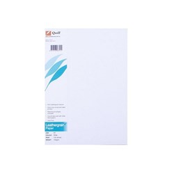 Quill Leathergrain Paper A4 100gsm White Pack of 100