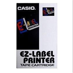 CASIO XR18X-W LABEL PRINTER TAPE 18mm BLACK ON CLEAR