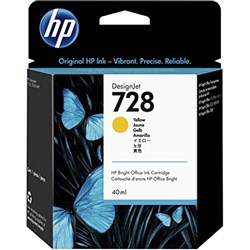 HP No. 728 INK CARTRIDGE YELLOW 40ML