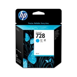 HP No. 728 INK CARTRIDGE CYAN 40ML