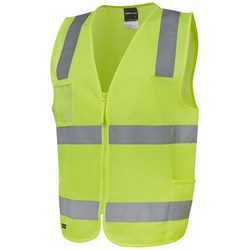 JB's HV (D+N) ZIP SAFETY VEST LIME M