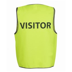 6HVS7 HI-VIS SAFETY VEST (VISITOR) LIME 2XL