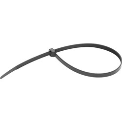 CABLE TIES 300mm x 4.8mm BLACK PK100