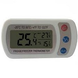 DIGITAL LCD FRIDGE / FREEZER THERMOMETER HANG HOOK WATERPROOF