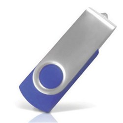 FLASH DRIVE SWIVEL BLUE 16GB