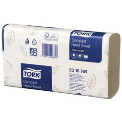 TORK COMPACT HAND TOWEL 245mm x 190mm Pack of 90 Carton of 24