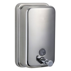 Satin Stainless Steel Vertical Soap Dispenser