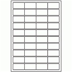 ADVANTAGE LABELS 449 GLOSS WHITE 40 L/P/SHT 48.5mmx25.4mm BX100