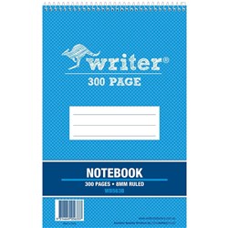 Writer Shorthand Spiral Notebook 198x128mm 8mm Ruled 300 Pages