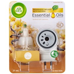 AIR WICK ESSENTIAL OILS Vanilla Soft Cashmere Diffuser With 21ml Refill