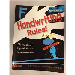 HANDWRITING RULES STUDENT WORKBOOK F Queensland Beginner's Alphabet