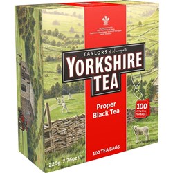 Taylors Of Harrogate Yorkshire Proper Black Tea Bags Pack of 100