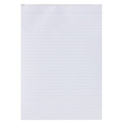 OFFICE CHOICE NOTEPAD A4 WHITE RULED EACHES