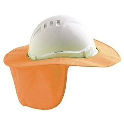 PROCHOICE HARD HAT BRIM POLYESTER / PLASTIC FLUORO ORANGE