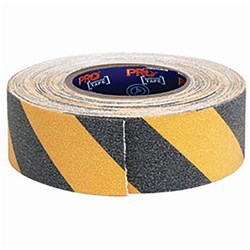 PRO CHOICE SELF ADHESIVE NON SLIP HAZARD TAPE YELLOW/BLACK 18M X 50MM