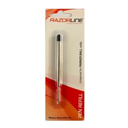 PARKER COMPATIBLE BALLPOINT PEN REFILL MEDIUM BLACK