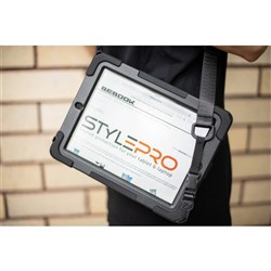 STYLEPRO SHOCKPROOF CASE with Hand & Shoulder Strap & Rotating Stand for iPad 7/8