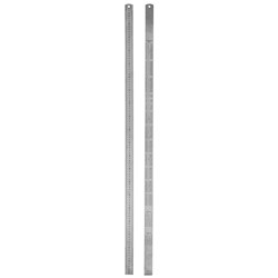 RULER METAL 100CM METRIC