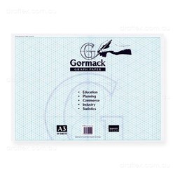 GORMACK GRAPH PAD A3 ISOMETRIC GRID 50 SHEETS