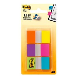 POST-IT FLAGS 680-EG-ALT BRIGHT COLOURS 25x43mm PK3