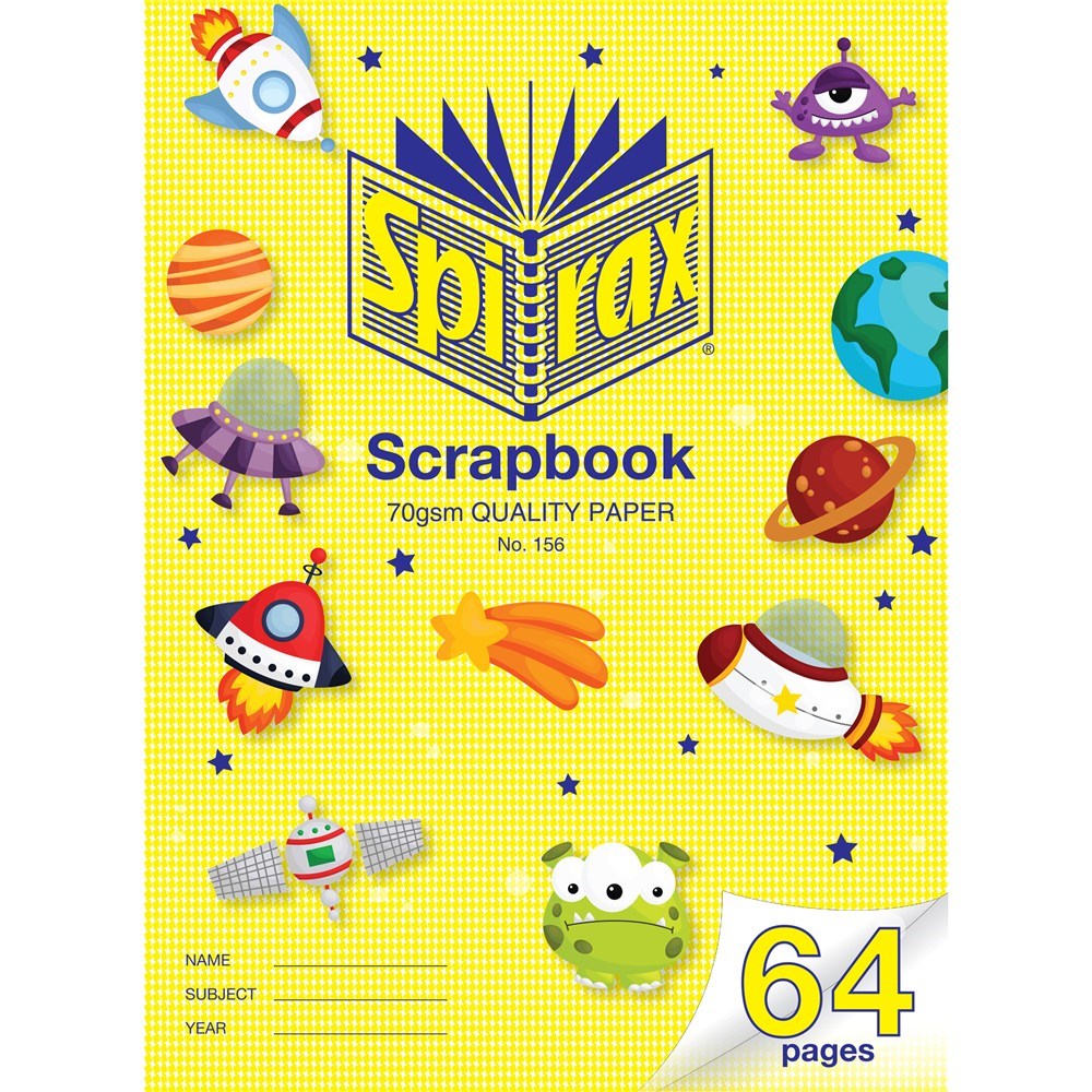 Books - Spirax 156 Scrapbook 335 x 240mm 64 Pages - Jaybel Office