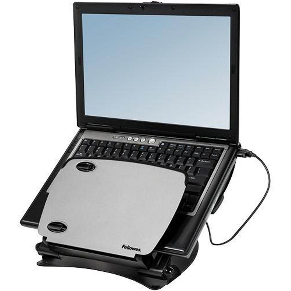 fellowes laptop riser with usb hub