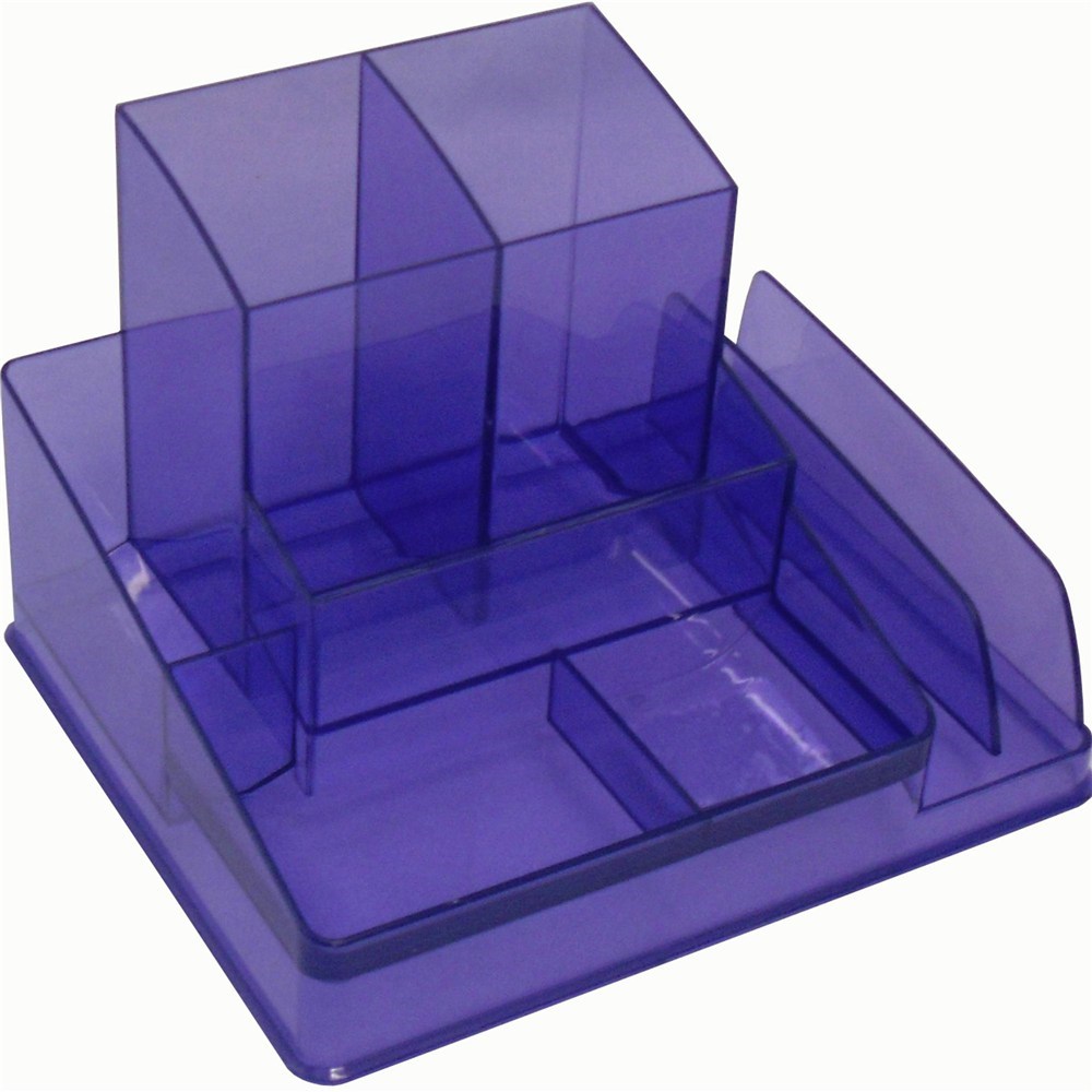 purple desk organiser