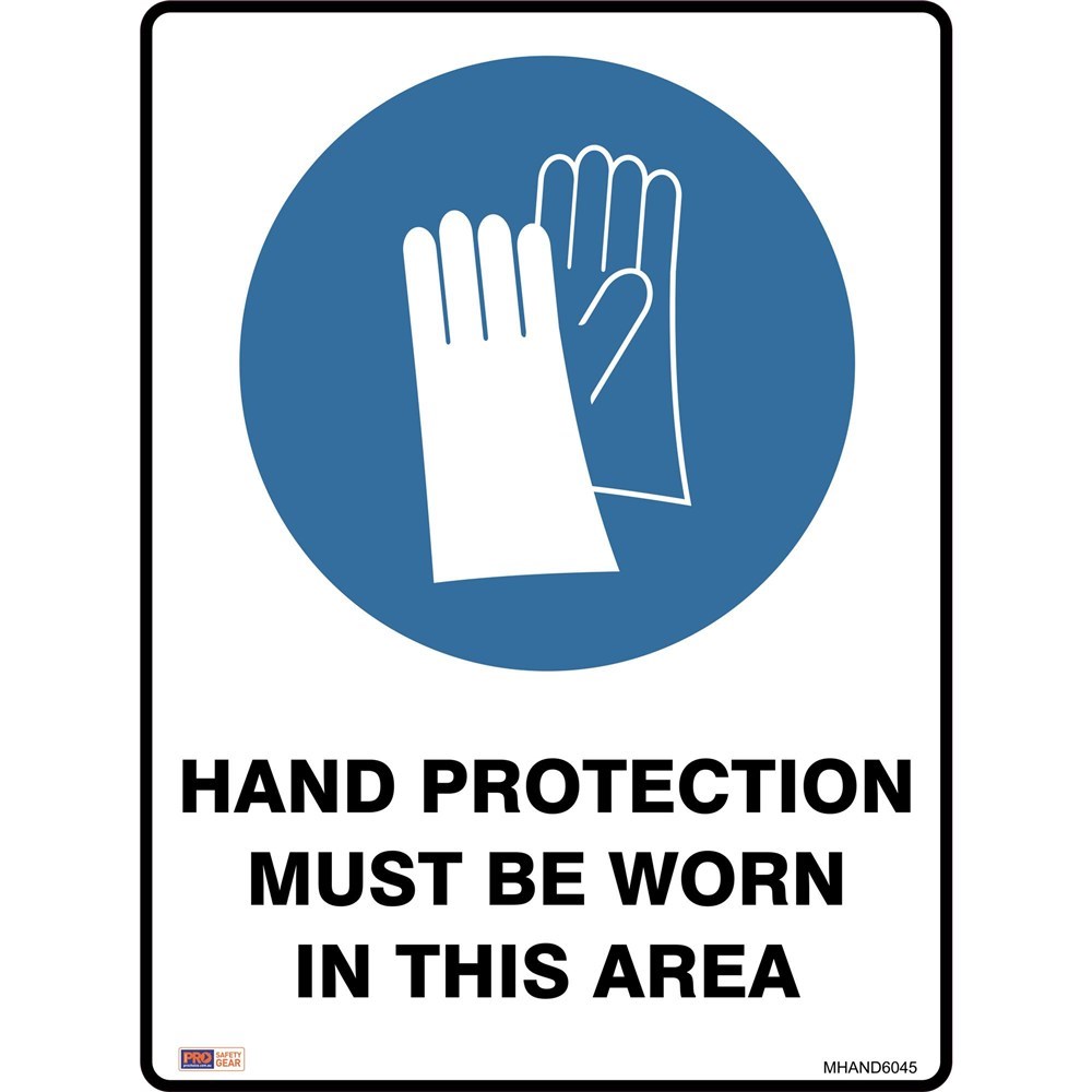 hand protection sign