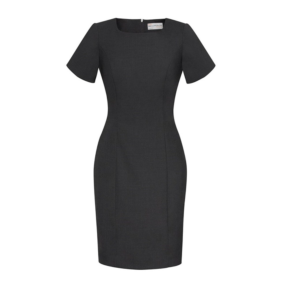 charcoal grey shift dress Theory Charcoal Miyani Shift Dress, 12 – Second Serve Resale main image 0