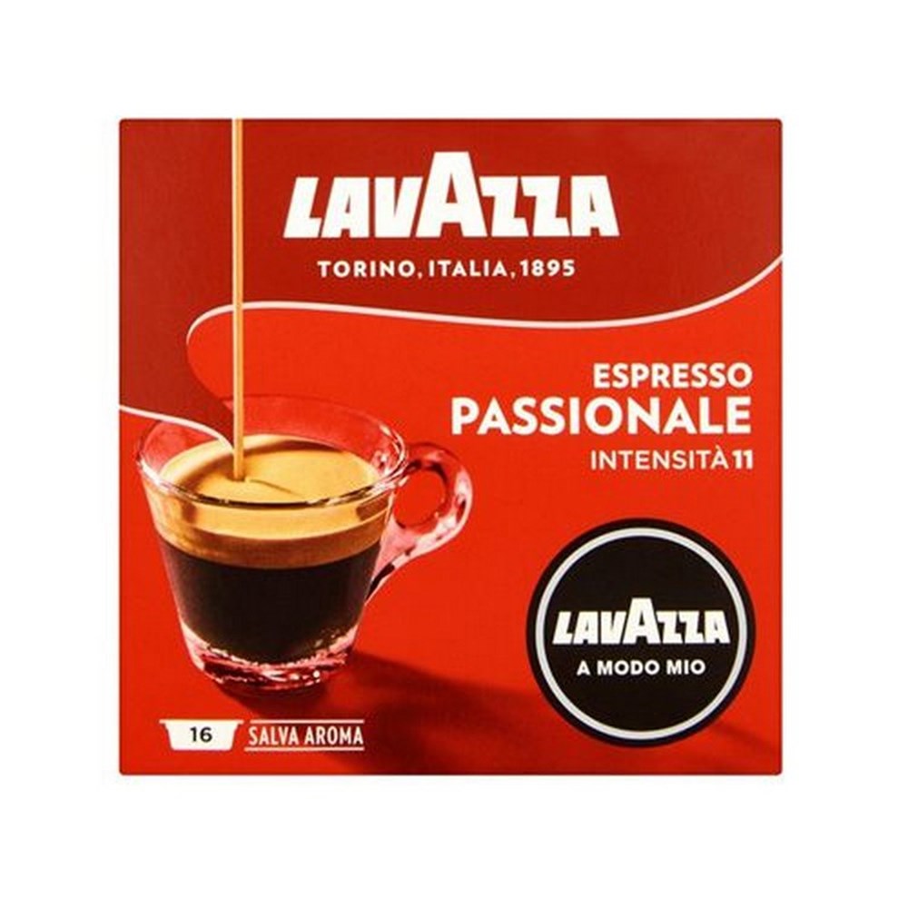 Food & Beverages - LAVAZZA A MODO MIO MINU CAPS RED - ESPRESSO PASSIONALE -  PK16 - Jaybel Office Choice- Office Supplies, Stationery & Furniture