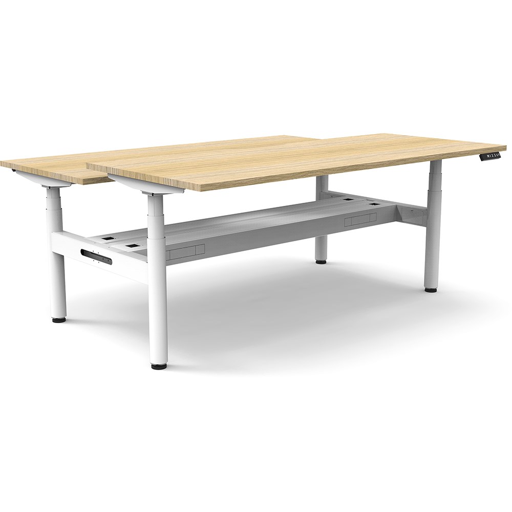 Office Furniture Rapidline Halo+ Back to Back Workstation + Cable