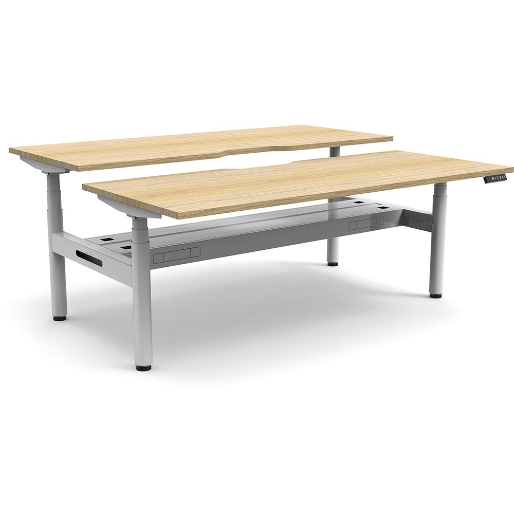 Office Furniture Rapidline Halo+ Back to Back Workstation + Cable