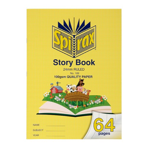 Books - Spirax 169 Story Book 332 x 240mm 64 Page 24mm Ruled - Jaybel ...