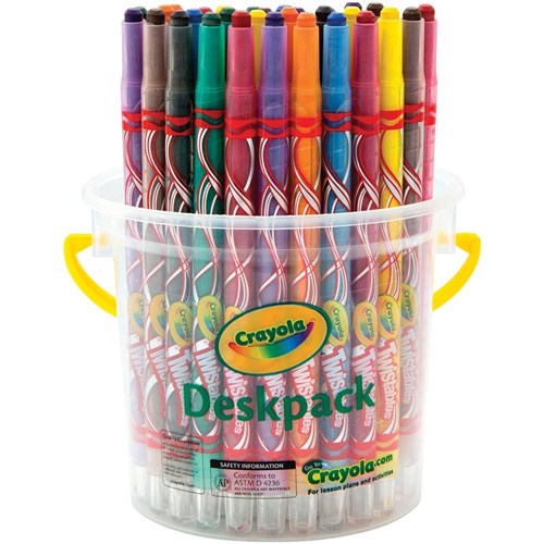 Art & Craft - CRAYOLA CRAYONS TWISTABLES 32 Assorted Deskpack 8 Colours