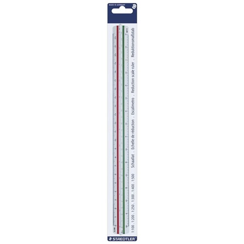 STAEDTLER TRIANGULAR SCALE RULER 3AS 56198 4 BLACK