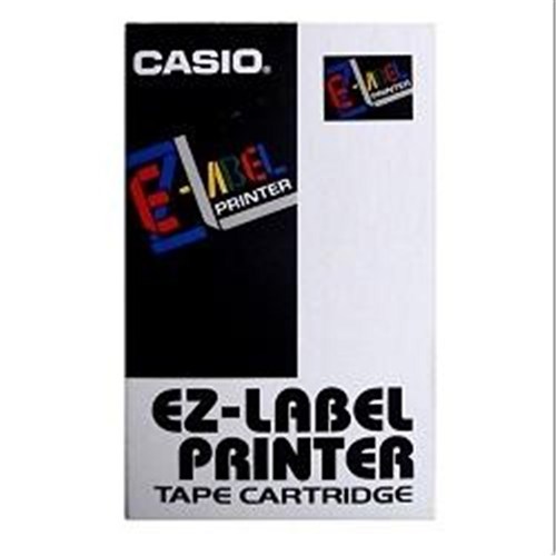 Labelling - XR12WE-W CASIO LABEL PRINTER TAPE 12mm BLACK ON WHITE