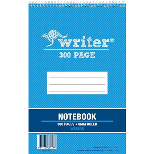 Books - Writer Shorthand Spiral Notebook 198x128mm 8mm Ruled 300 Pages -  Jaybel Office Choice- Office Supplies, Stationery & Furniture