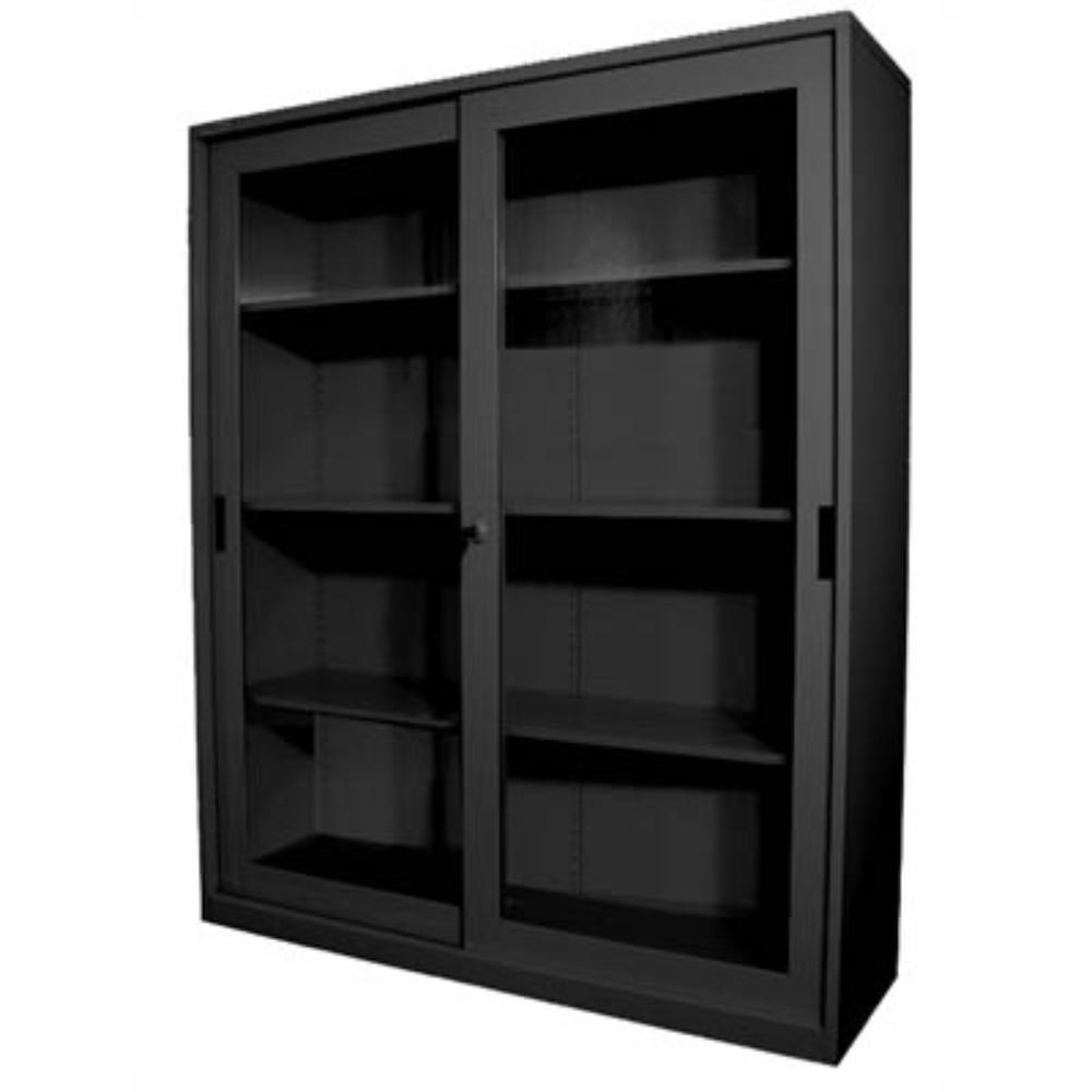 Storage - Steelco Sliding Glass Door Cabinet 3 Shelves 1500W x 465D x ...