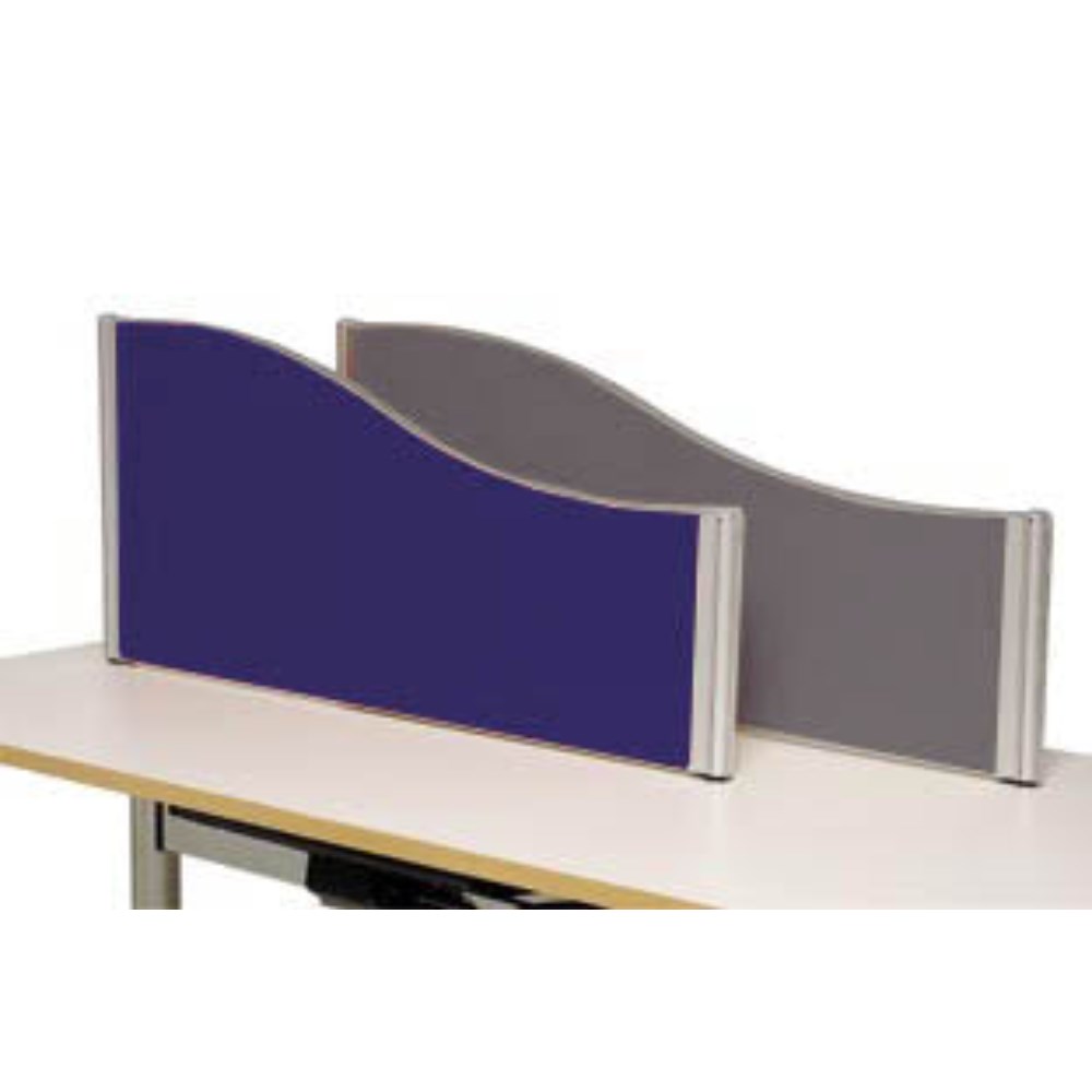 Labels Escreen Office Furniture - Sylex eScreen Wave Desk Screen Partition 1800W x 50D ...