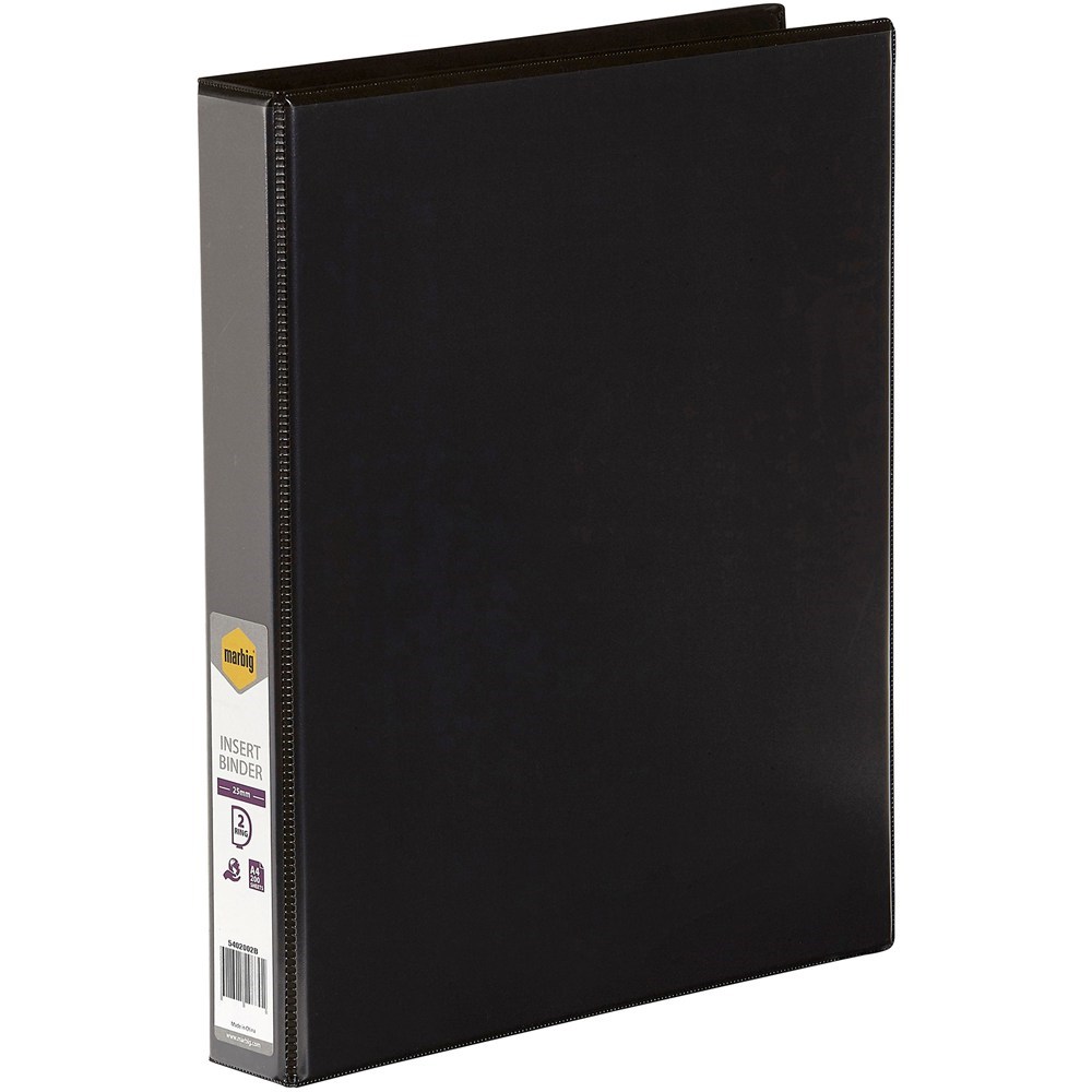 Binders & Folders - MARBIG CLEARVIEW INSERT BINDER A4 2D Ring 25MM ...