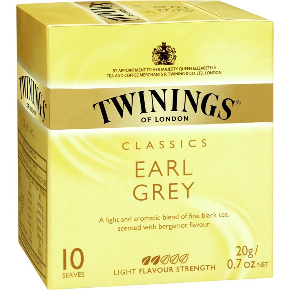 Food & Beverages TWININGS EARL GREY TEA BAGS Pack of 10 Jaybel