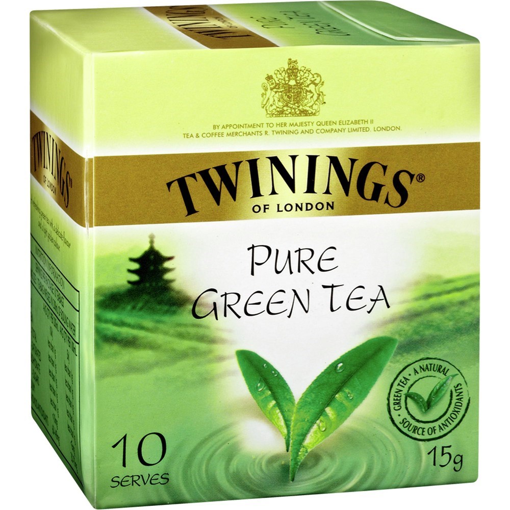 Food & Beverages - TWININGS PURE GREEN TEA BAGS Pack of 10 - Jaybel ...